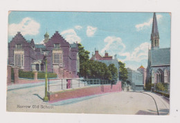 ENGLAND - London Harrow Old School Used Vintage Postcard - London Suburbs