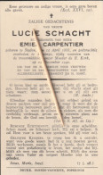 Staden, Boezinge, 1940, Lucie Schacht, Carpentier - Devotieprenten