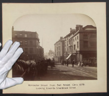 Photo Unbekannter Fotograf, Ansicht Birmingham, Worcester Street From Bell Street To Smallbrook Street, 1879  - Luoghi