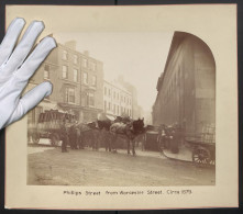 Photo Unbekannter Fotograf, Ansicht Birmingham, Phillips Street Seen From Worcester Street, 1879  - Places