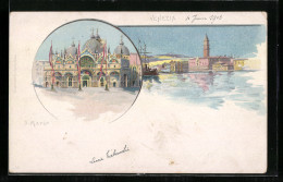 Lithographie Venezia, Piazza San Marco  - Sonstige & Ohne Zuordnung