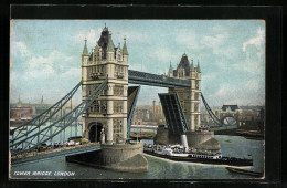 AK London, Tower Bridge Mit Raddampfer  - Sonstige & Ohne Zuordnung