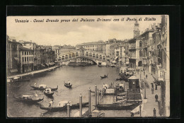 AK Venezia, Canal Grande, Ponte Di Rialto  - Sonstige & Ohne Zuordnung