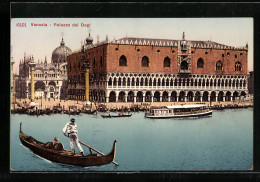 AK Venezia, Palazzo Dei Dogi Vom Wasser Aus  - Otros & Sin Clasificación