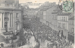 LIMOGES - Concours De Pêche Du 30 Juin 1907- Le Défilé, Avenue De Juillet - Limoges