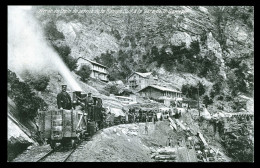 15016 - SUISSE -  Arrêt Du Train De Service De La Rampe Sud à La Gare De SAINT GERMAIN - Autres & Non Classés