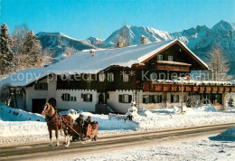 73106599 Obermaiselstein Gaestehaus Cafe Rapp Winterlandschaft Obermaiselstein - Altri & Non Classificati