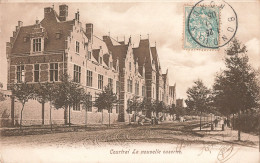 Belgique Courtrai La Nouvelle Caserne CPA Cachet 1905 - Kortrijk