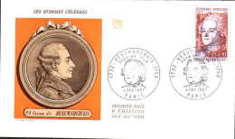 FDC 1967 BEAUMARCHAIS - 1960-1969