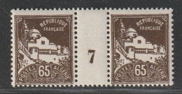 ALGERIE - MILLESIMES - N°80 ** (1927) 65c Sépia - Neufs