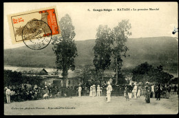 Congo Belge MATADI Le Premier Marché 1912 Dantan Carte Trouée - Congo Belge