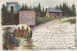 AK - Lithographie - Gruss Aus Rickelhahn - 1899 - Ilmenau