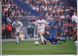 Fixe Football FRANCE-ITALIE Zidane Thierry Henry Beau Format - Sports