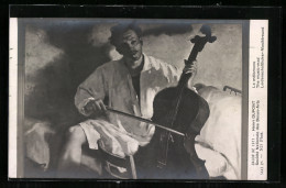 AK Leidenschaftlicher Musikfreund Spielt Cello, Salon De 1911  - Music And Musicians