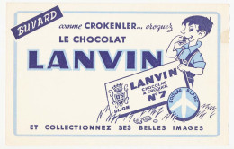 Buvard 21 X 13.5 Chocolat LANVIN Crokenler  Et Collectionnez Ses Belles Images - Cocoa & Chocolat