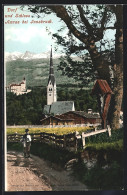 AK Innsbruck, Wegkreuz Mit Blick Zum Schloss Amras  - Otros & Sin Clasificación