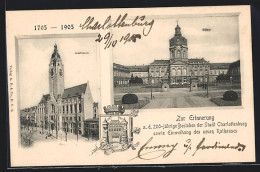AK Berlin-Charlottenburg, Neues Rathaus Und Schloss  - Charlottenburg
