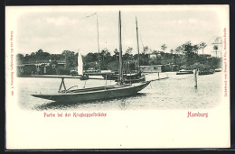 AK Hamburg-Harvestehude, Boote Bei Der Krugkoppelbrücke  - Eimsbuettel