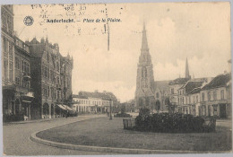 CPA CARTE POSTALE BELGIQUE BRUXELLES-ANDERLECHT PLACE DE LA PLAINE 1928 - Anderlecht