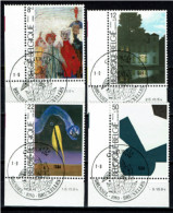 België 1984 OBP 2141/2144  - Art, Kunst - James Ensor, René Magritte, Jan Cox, Jo Delahaut - Bonne Valeur - Usados