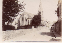 Photographie Photo Vintage Snapshot Bretagne église  à Situer - Places