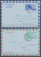 Burundi & Congo - Lot De 2 Aérogrammes Càd USUMBURA /22-8-1963 & LEOPOLDVILLE /18-3-1963 Pour ANVERS - Cartas