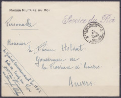 Env. "Maison Militaire Du Roi" (modilisation) En Franchise Càd "POSTES MILITAIRES Belgique 34 /4 XII 1939/ BELGIË LEGERP - Cartas & Documentos