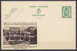 EP CP 35c Vert (type N°425) Neuf - Repiqué "Collège Saint-Julien à Ath" - RR ! - Postkarten 1934-1951