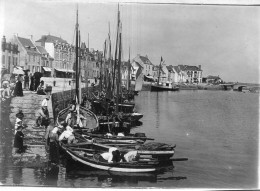 Photographie Photo Vintage Snapshot Bretagne Port Bateau Pêche à Situer - Plaatsen