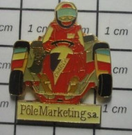 713c Pin's Pins / Beau Et Rare / MARQUES / PÔLE MARKETING S.A. KARTING ? CHARLEY - Food