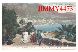 CPA - MONTE-CARLO En 1908 - Les Jardins Et Vue Sur Les Moulins ( Allée Bien Animée ) N° 359 - Edit. Giletta Nice - Monte-Carlo