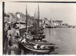 Photographie Photo Vintage Snapshot Bretagne Port à Situer - Anonyme Personen