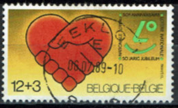 België 1984 OBP 2128 - Y&T 2128 - Loterie Nationale Mains Cœur - Centrale Stempel Eeklo - Usati