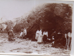 Photographie Photo Vintage Snapshot Plage épuisette Pêche Mode - Orte