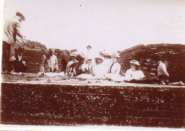 Photographie Photo Vintage Snapshot Groupe Plage Mode - Personnes Anonymes