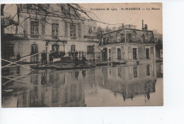 Cpa - 94 - St Maurice - Inondation De 1924 La Mairie -  A VOIR - Saint Maurice
