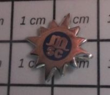 1518B Pins Pin's / Rare & Belle Qualité THEME MARQUES / MSC SOLEIL EN METAL ARGENT Mini Pin's - Merken