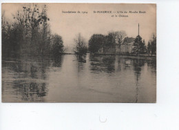 Cpa - 94 - St Maurice - Inondation De 1924 L'ile Du Moulin Brulé -  A VOIR - Saint Maurice