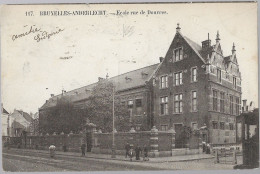 CPA CARTE POSTALE BELGIQUE BRUXELLES-ANDERLECHT ECOLE RUE DE DOUVRES 1908 - Anderlecht