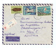 Griechenland, 1969, Airmail-Rekobrief Von Chalkis Mit Mehrfachfrankatur/Sondermarken (11621W) - Lettres & Documents