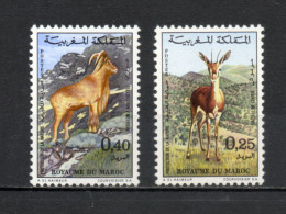 MAROC N°  646 + 647    NEUFS SANS CHARNIERE  COTE 4.50€     ANIMAUX FAUNE - Maroc (1956-...)