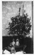 Photographie Photo Vintage Snapshot Sapin Noël Poupée Doll Jouet - Anonymous Persons