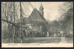 AK Hamburg-Hamm, Dreifaltigkeits-Kirche Mit Friedhof  - Mitte