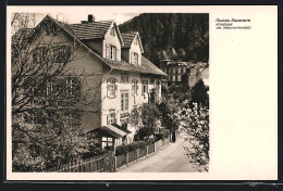 AK Bad Wildbad, Pension Bewedere In Der Olgastrasse 50  - Autres & Non Classés