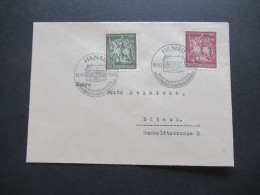 3.Reich 1943 Nr.860/861 Mit Sonderstempel Hanau Jahrestag Der Einweihung Des Deutschen Goldschmiedehauses - Cartas & Documentos