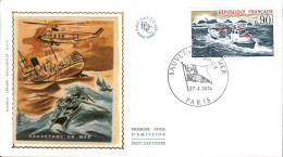 FDC 1974 SAUVETAGE EN MER - 1970-1979