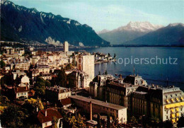 12824946 Montreux VD Fliegeraufnahme Et Dents Du Midi Montreux - Otros & Sin Clasificación