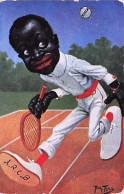 Illustrateur Signé Arthur Thiele - TENNIS - Homme Jouant Au Tennis - 1909 - Thiele, Arthur