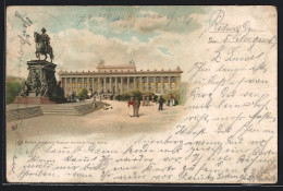 Lithographie Berlin, Lustgarten Mit Museum Und Denkmal Friedrich Wilhelm III.  - Mitte