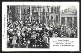 AK Berlin-Tiergarten, Einzug Unserer Kronprinzessin 1905, Begrüssung Am Brandenburger Tor  - Dierentuin